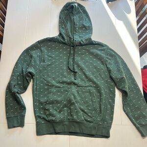 Nike Olive Hoodie with Subtle White Accents